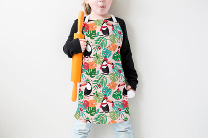 Christmas Toucans Kids Apron