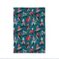 Greyhounds Christmas Dogwalk Tea Towel