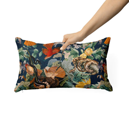 Birds and Snakes Rectangle Cushion
