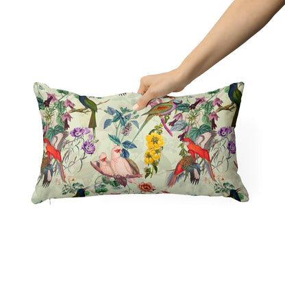 Floral and Birds VIII Rectangle Cushion