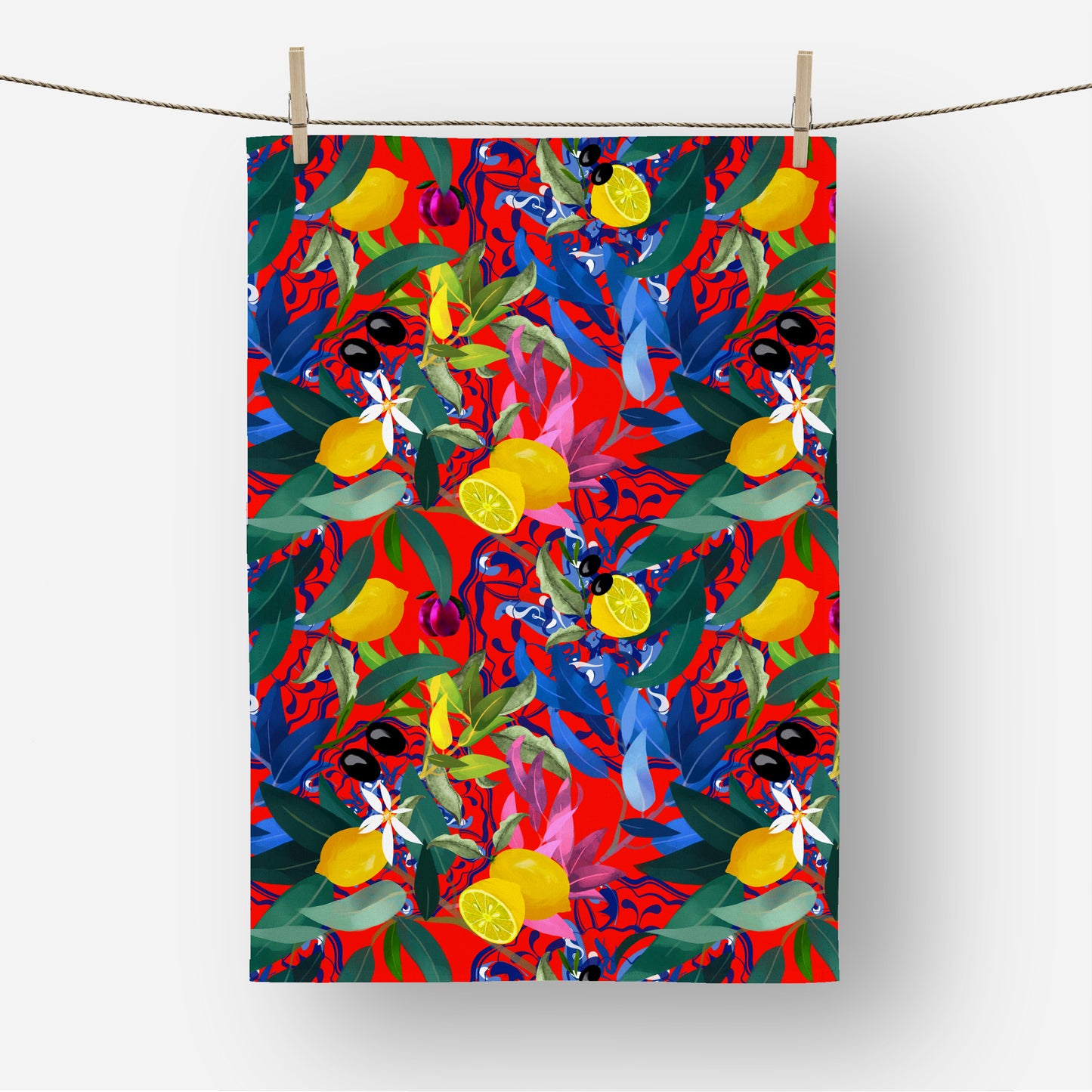 Citrus Sicilian Style Tea Towel