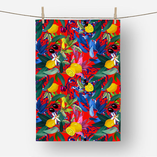 Citrus Sicilian Style Tea Towel