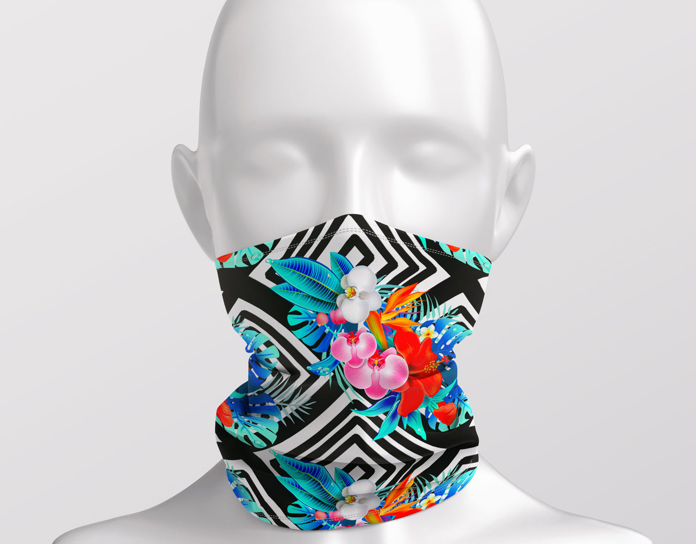 Tropical flowers - Adult Snood