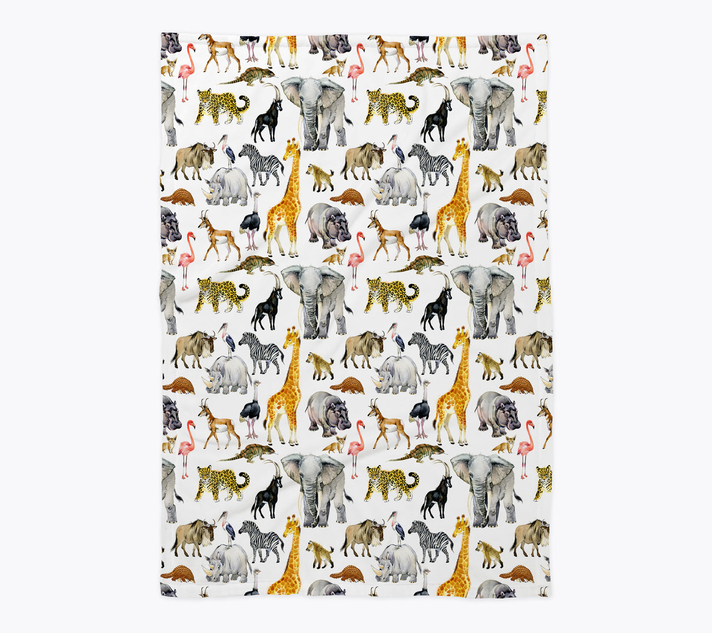 African Animals Baby Blanket