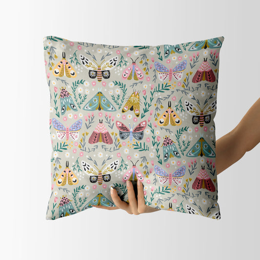 Butterflies and Moths  - Square Cushion