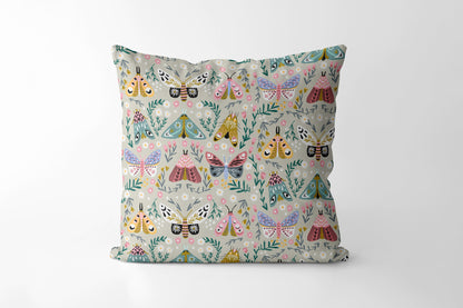 Butterflies and Moths  - Square Cushion