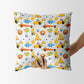 Animal Food Transport kids Square Cushion