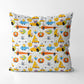 Animal Food Transport kids Square Cushion