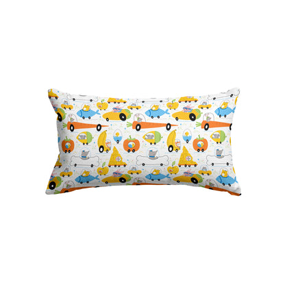 Animal Food Transport Kids Rectangle Cushion