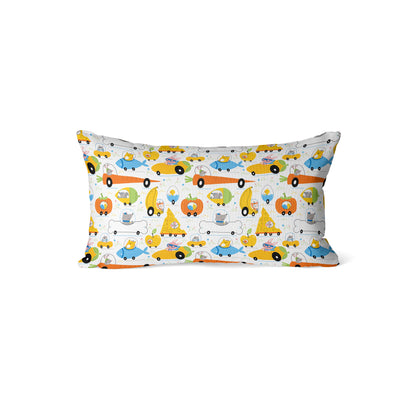 Animal Food Transport Kids Rectangle Cushion