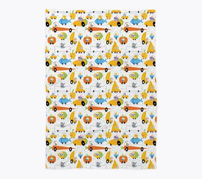 Animal Food Transport Baby Blanket