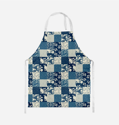 Cotswold Floral Blue Patchwork  - Adult Apron