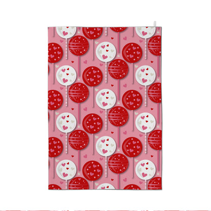 Valentine's lollipop - Tea Towel