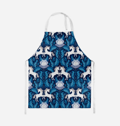 Unicorn Damask Kids Apron