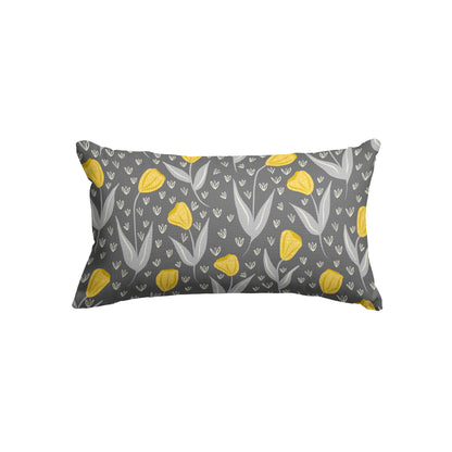 Modern Hand Drawn Floral - Rectangle Cushion