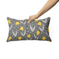 Modern Hand Drawn Floral - Rectangle Cushion