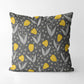 Modern Hand Drawn Floral - Square Cushion