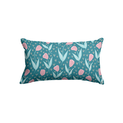 Modern Whimsical Tulip Flowers - Rectangle Cushion