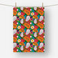 Tropical Exotic Fruits Tea Towel