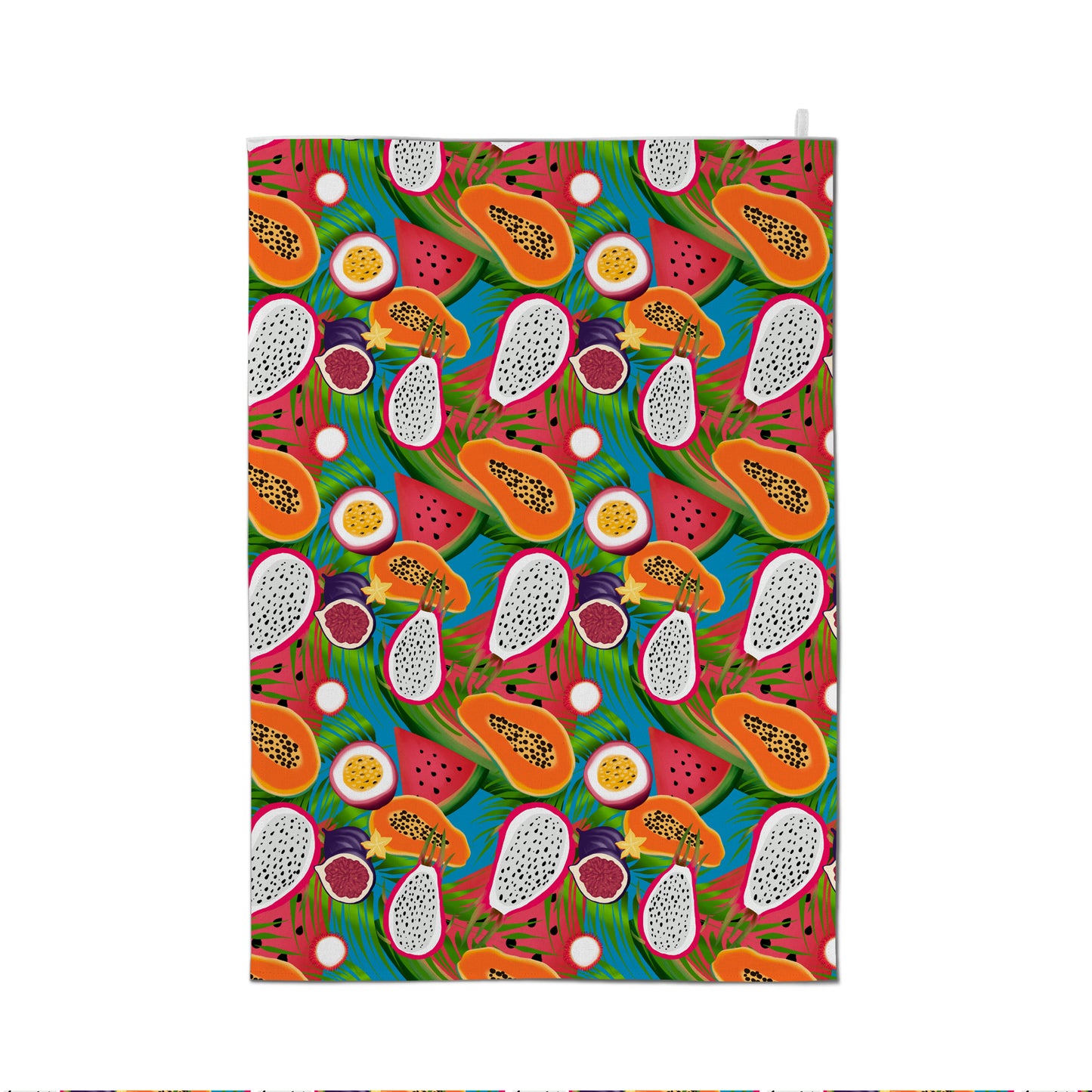 Tropical Exotic Fruits Tea Towel