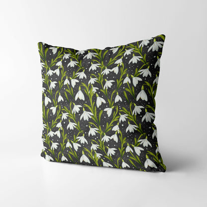 Snowdrops flower Square Cushion