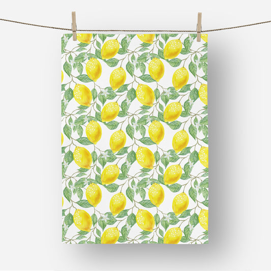 Citrus Lemon Fruit Tea Towel