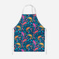 Colorful Chameleons in the Wild Grass Kids Apron