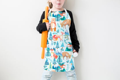 Wonderful Winter Woodland Kids Apron