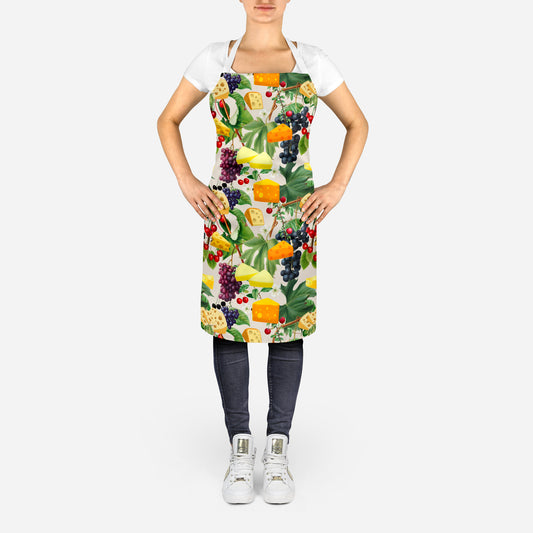 Cheese Fruits Vine Adult Apron