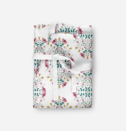 Symmetrical Folksy Floral - Adult Apron