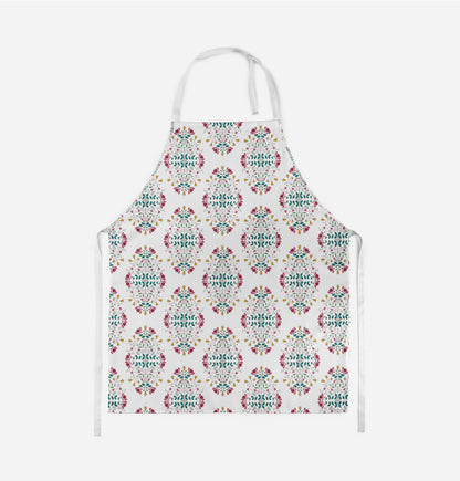 Symmetrical Folksy Floral - Adult Apron