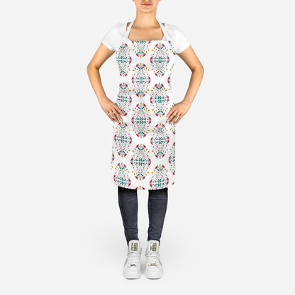 Symmetrical Folksy Floral - Adult Apron