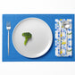 Citrus Floral Mediterranean Style lemon Fruit Dinner Napkin