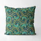 Mermaid rococo ocean waves Square Cushion