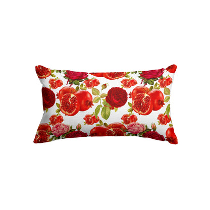 Pomegranate Roses Rectangle Cushion