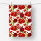 Pomegranate Roses Tea Towel