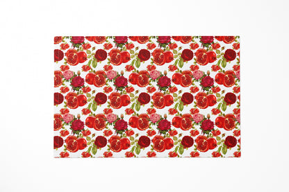 Fruits Flowers Pomegranate Roses Art Placemat