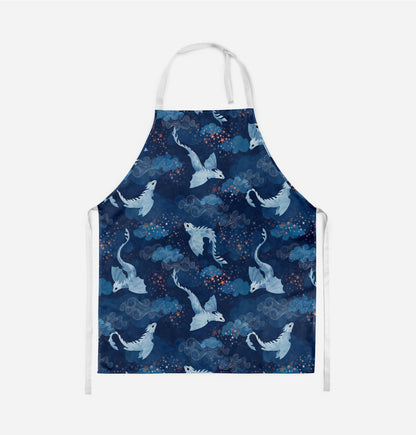 Night Sky Dragons Kids Apron