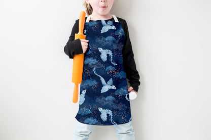 Night Sky Dragons Kids Apron