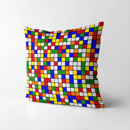 Cube theory Square Cushion