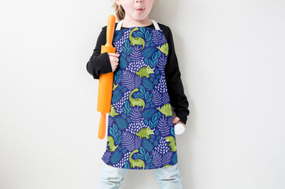 Tropical Dinosaur Jungle III Kids Apron
