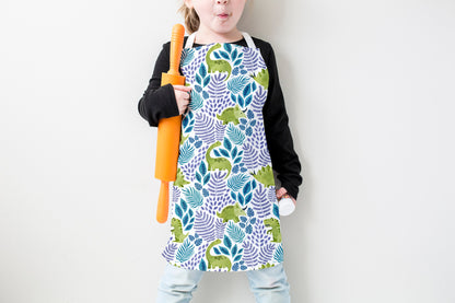 Tropical Dinosaur Jungle Kids Apron