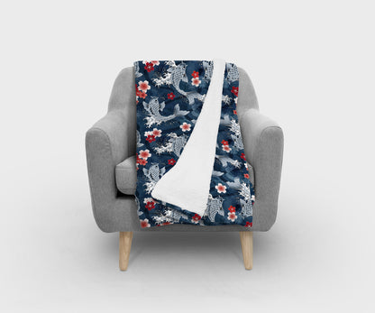 Koi Sakura Blossom Blanket